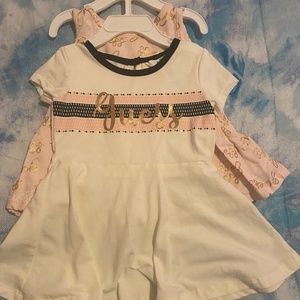 Two Pink & Gold Casual Dresses